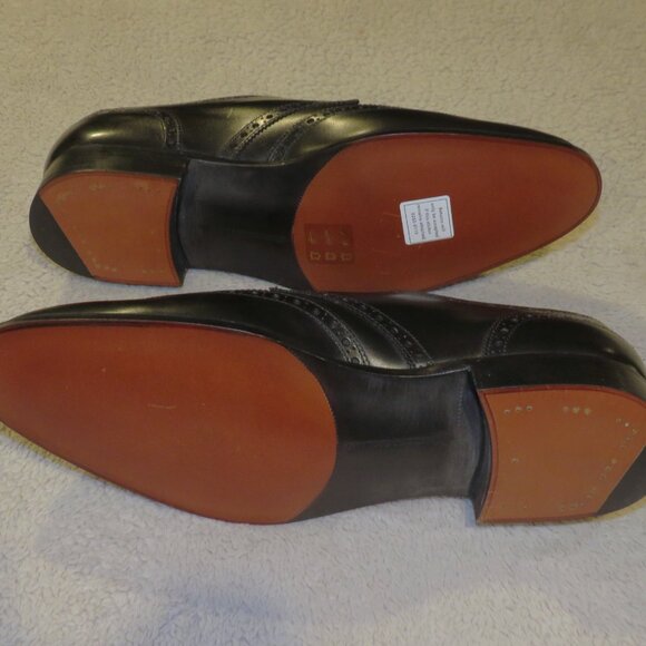 Edward Green x Leffot Hove Black Calf Leather Balmoral Monk Straps 8D NWB main image 7